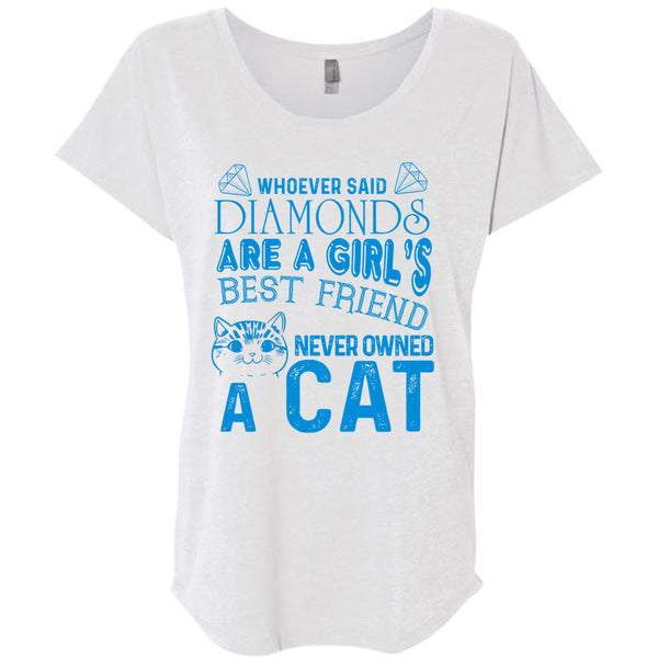 Diamonds Are A Girl's Best Friend Never Owned A Cat T Shirt, My Favorite T Shirt, Awesome T-Shirts