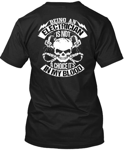 A black t-shirt with the shopify logo