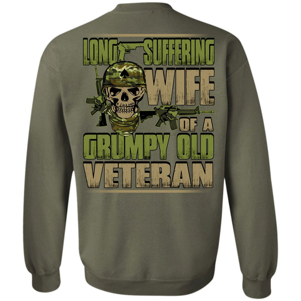Grumpy Old Veteran T Shirt, I Love Veteran Sweatshirt