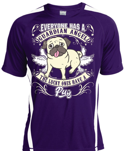 The Lucky Ones Have A Pug T Shirt, Everyone Has A Guardian Angel T Shirt, Cool Shirt