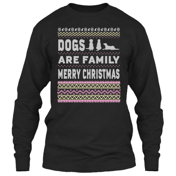 Dog Are Family T Shirt, Merry Christmas T Shirt