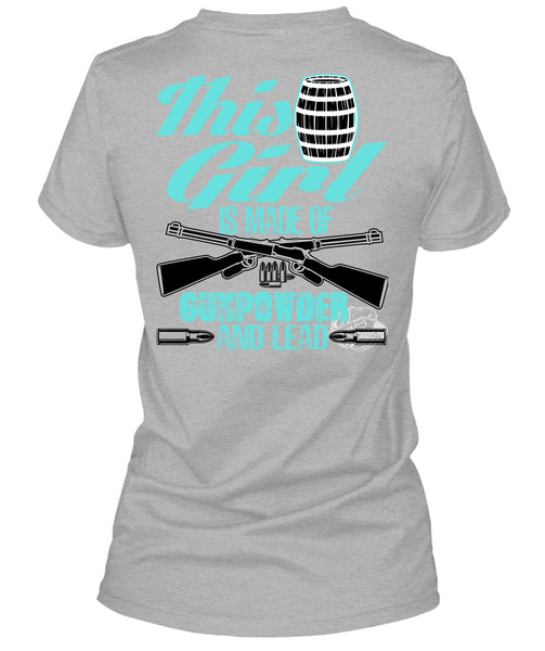 This Girl Is Made Of Gunpowder T Shirt, I Love Veteran T Shirt