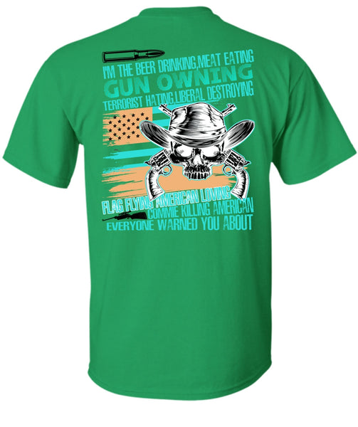 Meat Eating Gun Owning T Shirt, I Love Veteran T Shirt