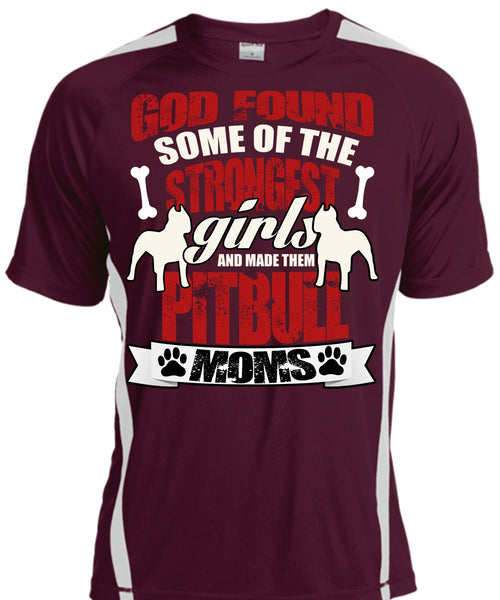 The Strongest Girls T Shirt, Made Them Pit Bull Moms T Shirt, Cool Shirt