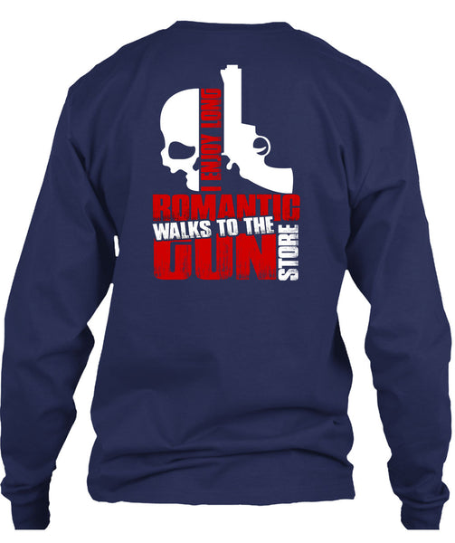 Walks To The Gun Store T Shirt, I Love Gun T Shirt
