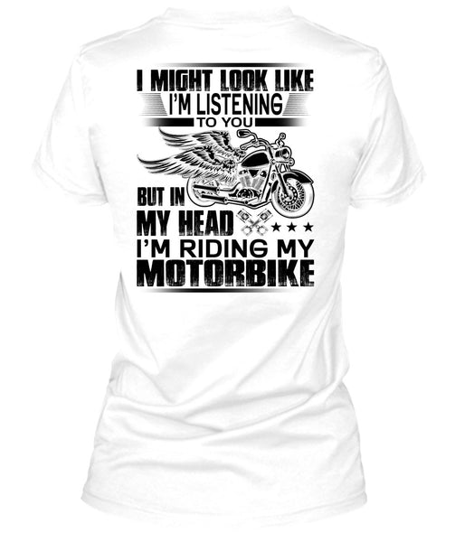 I'm Riding My Motorbike T Shirt, I Love Biker T Shirt
