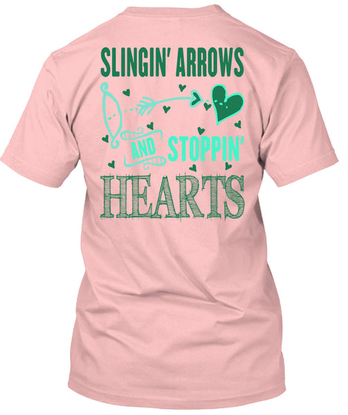 Slinging Arrows And Stopping Hearts T Shirt, Being A Husband T Shirt