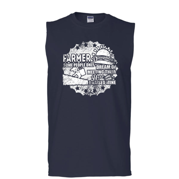 Farmer Daughter T Shirt, Awesome Farmer Daughter Tank Top (Men's Cotton Sleeveless)