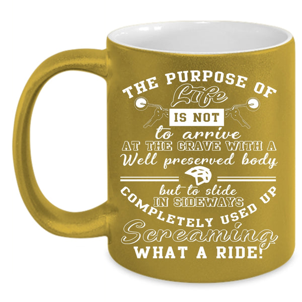 The Purpose Of Life Coffee Mug, Awesome Motorcycles Coffee Cup