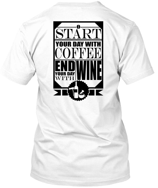 A black t-shirt with the shopify logo