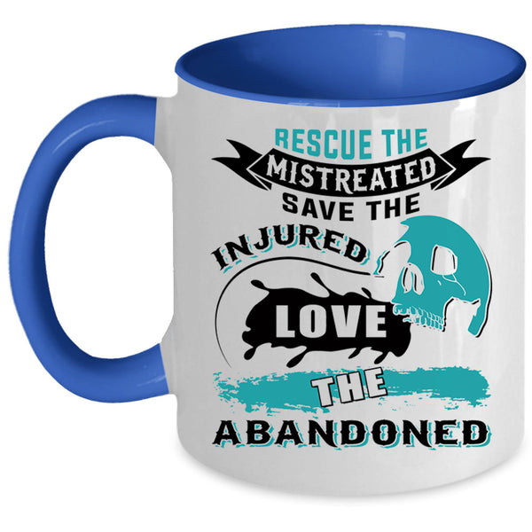 Cool Nurse Coffee Mug, Rescue The Mistreated Save The Injured Accent Mug