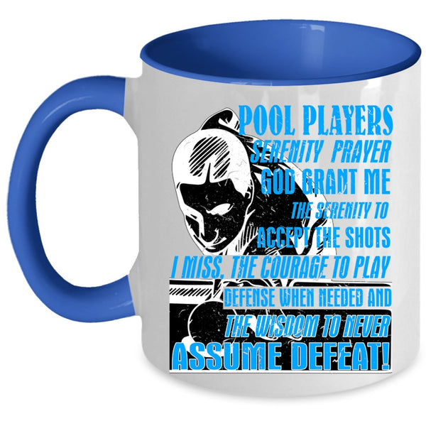 Serenity Prayer Coffee Mug, Pool Players Accent Mug