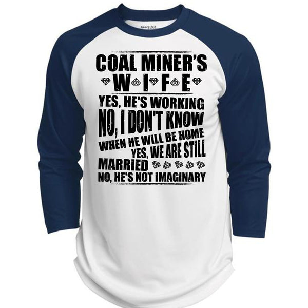 Coal Miner's Wife T Shirt, I Love Miner T Shirt, Awesome T-Shirts  (Polyester Game Baseball Jersey)