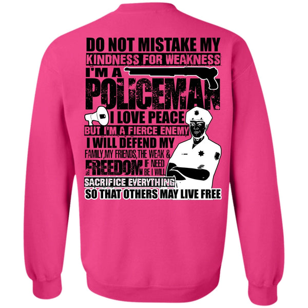 I Love Police T Shirt, I'm A Policeman Sweatshirt