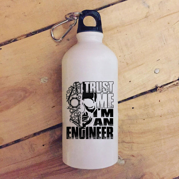Trust Me I'm An Engineer 20 oz Stainless Steel Bottle,Cool Gift For Engineers Outdoor Sports Water Bottle
