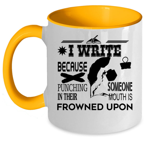 I Love Writing Coffee Mug, I Write Accent Mug