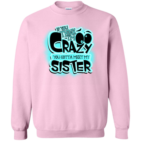 Gift For Sister T Shirt, If You Think I'm Crazy Sweatshirt