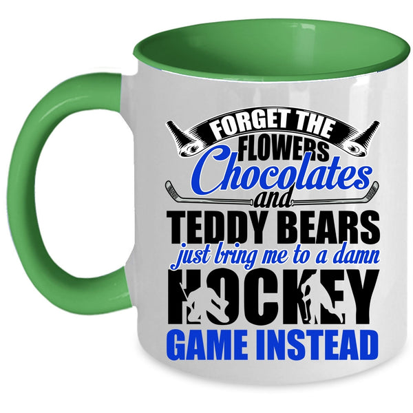Funny Hockey Coffee Mug, Just Bring Me To A Damn Hockey Accent Mug