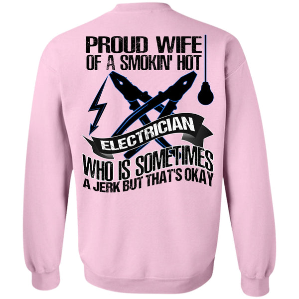 I Love Electrician T Shirt, Proud Wife Sweatshirt