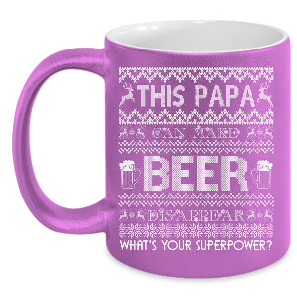 This Papa Can Make Beer Disappear Coffee Mug, Cool Papa Coffee Cup