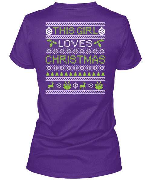 This Girl Loves Christmas T Shirt, Funny Winter T Shirt