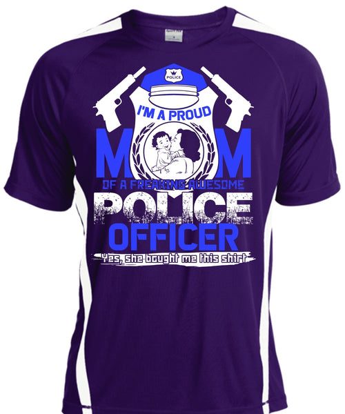 I'm A Proud Mom T Shirt, Awesome Police Officer T Shirt, Cool Shirt