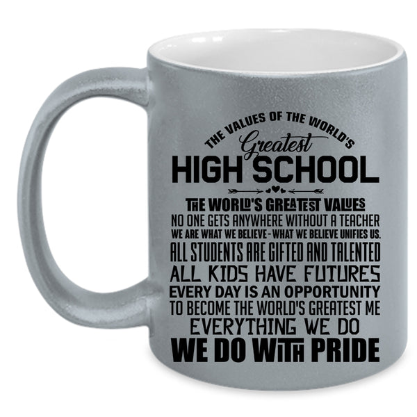 Awesome Teacher Coffee Mug, The World's Greatest High School Accent Mug