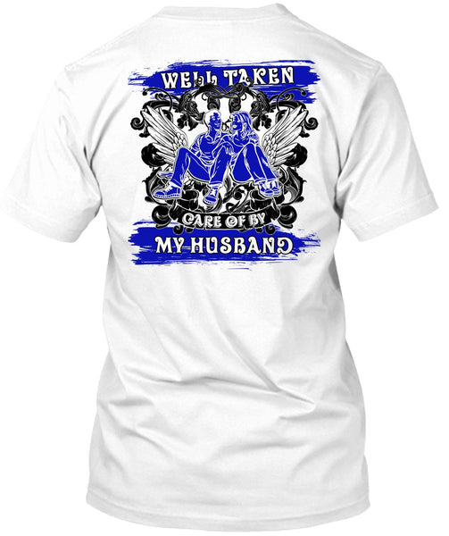 A black t-shirt with the shopify logo