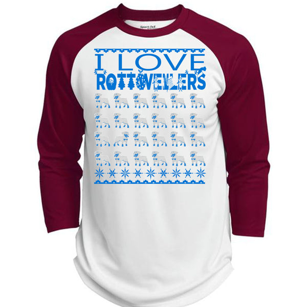 I Love Rottweilers T Shirt, I Love My Dog T Shirt, Awesome T-Shirts  (Polyester Game Baseball Jersey)