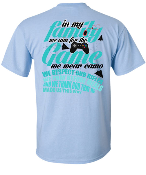 We Aim For The Game T Shirt, I Love Gaming T Shirt