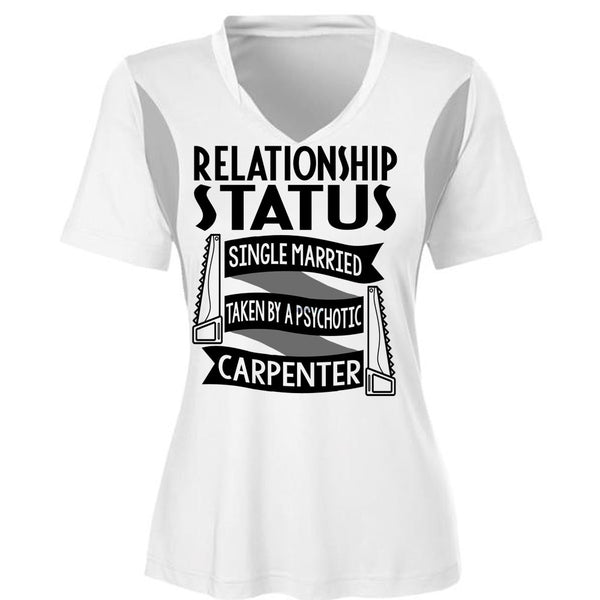 Married Taken By A Psychotic Carpenter T Shirt, I Love Carpenter T Shirt, Awesome T-Shirts