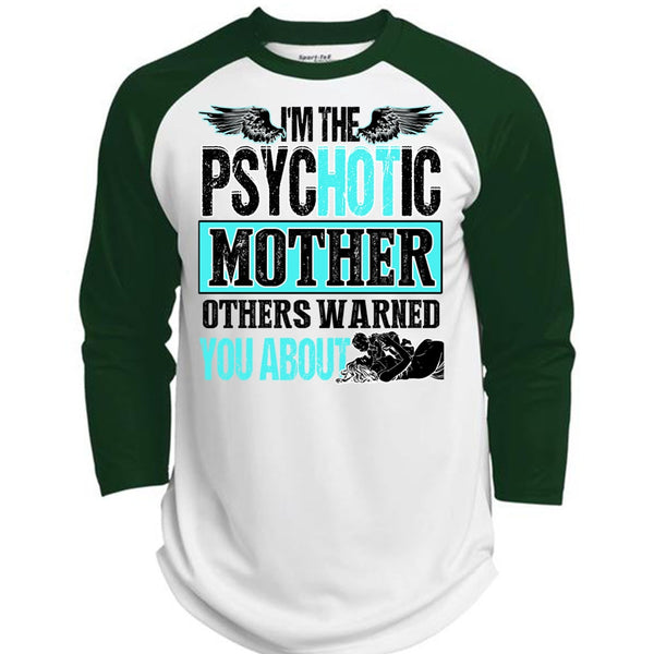 I'm The Psychotic Mother T Shirt, I Love Mom T Shirt, Awesome T-Shirts  (Polyester Game Baseball Jersey)