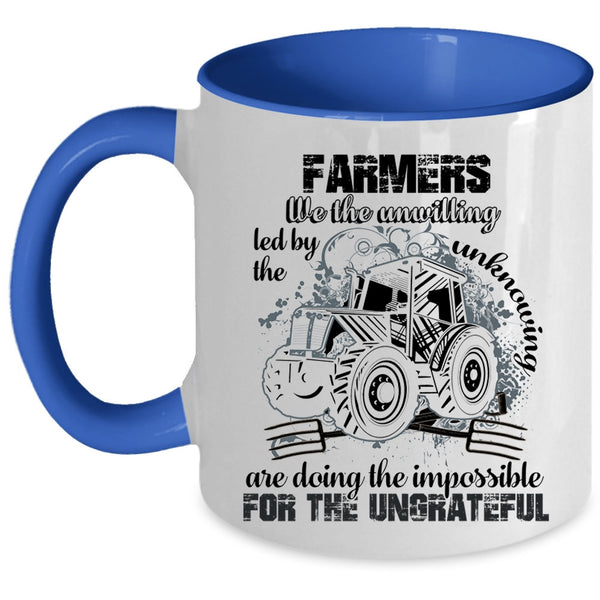 Cool Gift For Farmer Coffee Mug, Farmers Accent Mug