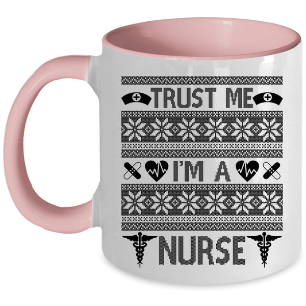 Merry Little Christmas  Coffee Mug, Trust Me I'm A Nurse Accent Mug