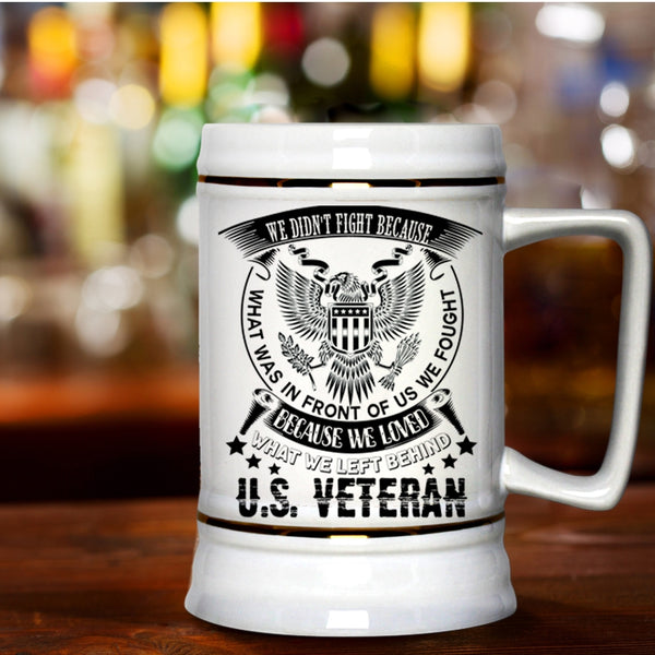 Awesome Gift For Veterans Day Beer Stein 22oz, Cool U.S Veteran Beer Mug