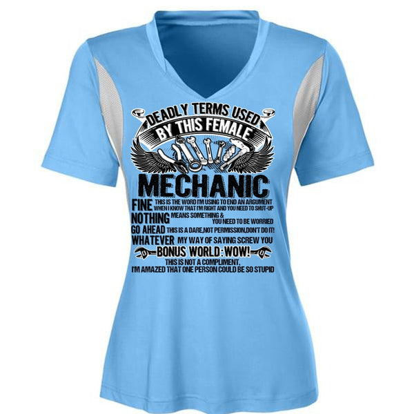 This Female Mechanic T Shirt, I Love Mechanic T Shirt, Awesome T-Shirts