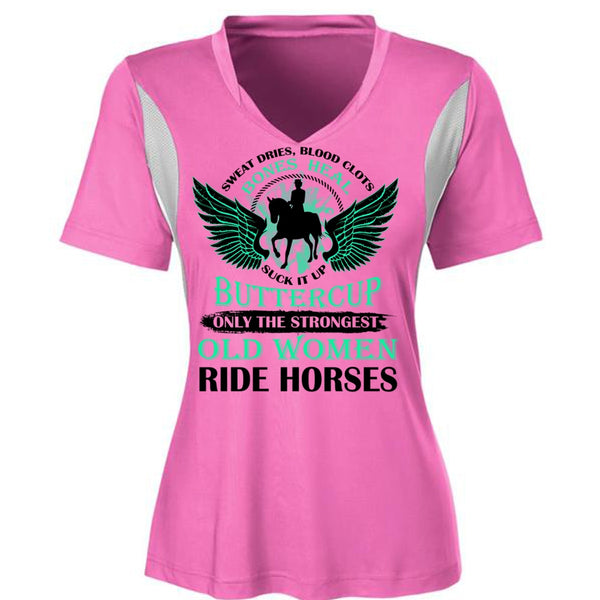 Only The Strongest Old Women Ride Horses T Shirt, Sport T Shirt