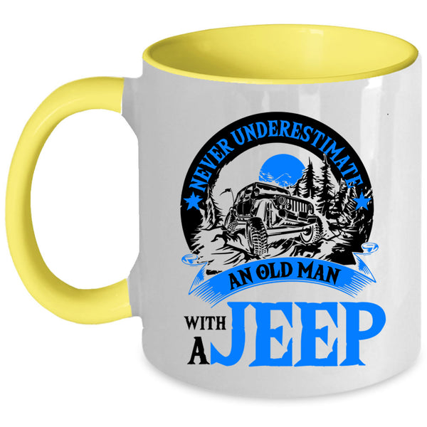 Funny Grandpas Coffee Mug, An Old Man With A Jeep Accent Mug