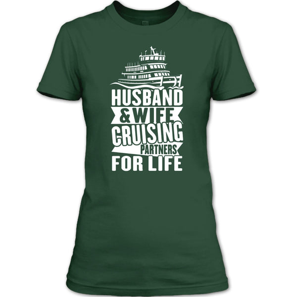 Husband & Wife T Shirt, Cruising Partners For Life T Shirt