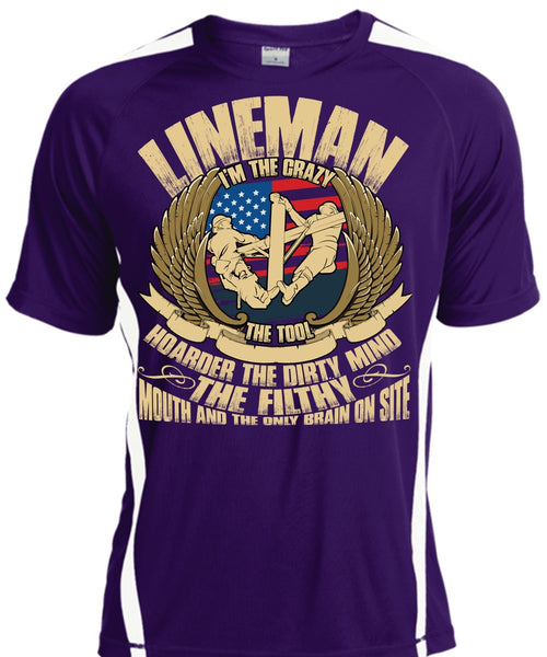 Lineman I'm The Crazy The Tools T Shirt, Being A Lineman T Shirt, Cool Shirt