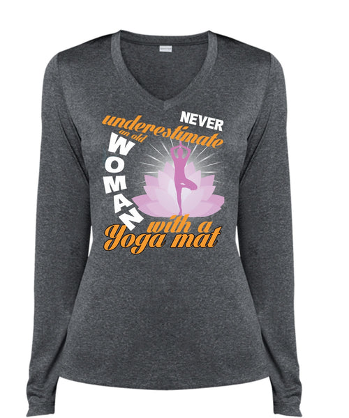 Old Woman With A Yoga Mat T Shirt, My Favorite T Shirt