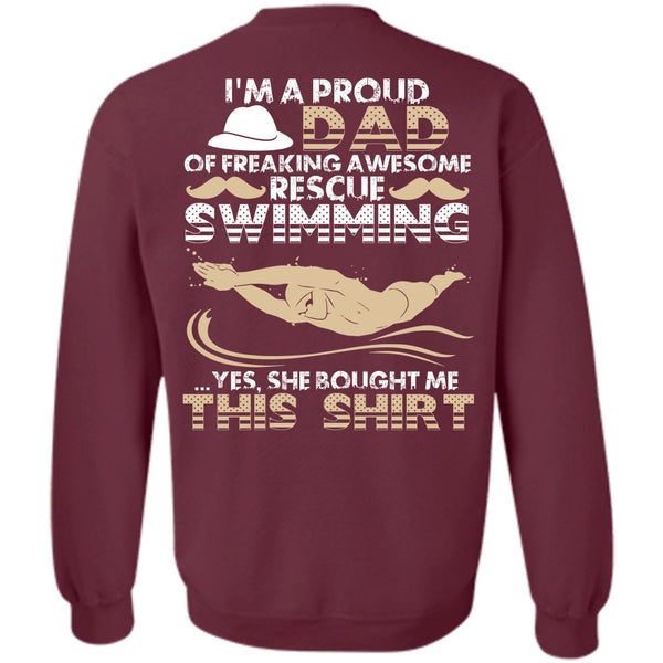 I Love Swimming T Shirt, Rescue Swimming Sweatshirt
