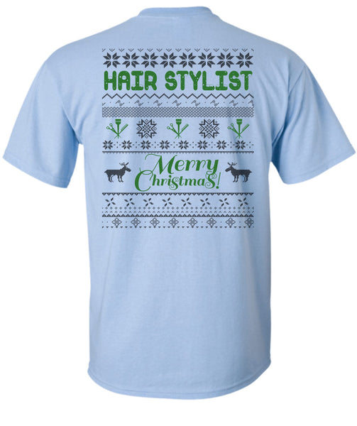 Hair Stylist Merry Christmas T Shirt, I Love Hair Stylist T Shirt