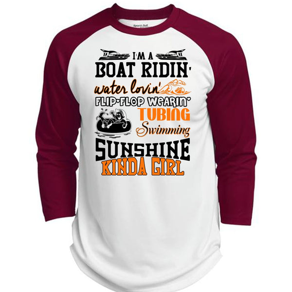 Swimming Sunshine Kinda Girl T Shirt, I Love Swimming T Shirt, Awesome T-Shirts  (Polyester Game Baseball Jersey)