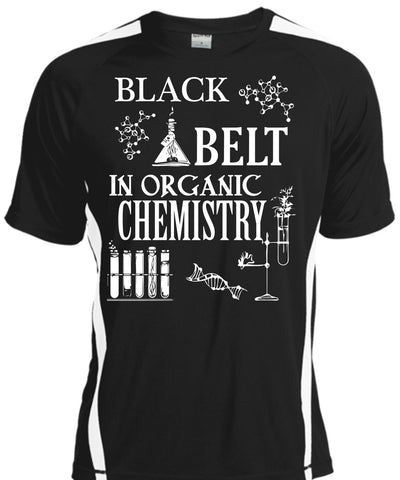 A black t-shirt with the shopify logo