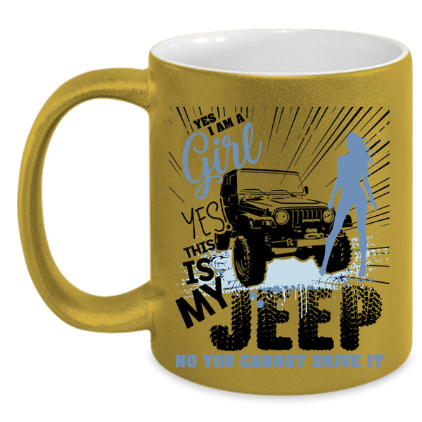 This Is My Jeep Coffee Mug, I Am A Girl Accent Mug