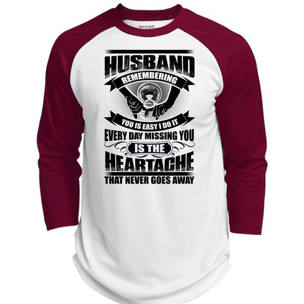 Husband Remembering T Shirt, I Love Husband T Shirt, Awesome T-Shirts  (Polyester Game Baseball Jersey)