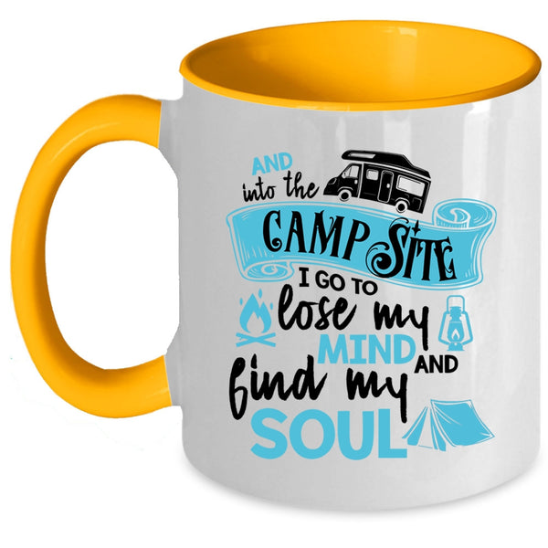 Lose My Mind And Find My Soul Coffee Mug, Into The Campsite Accent Mug