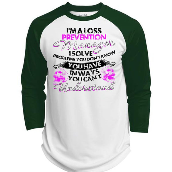 I'm A Loss Prevention Manager T Shirt, I Love Manager T Shirt, Awesome T-Shirts  (Polyester Game Baseball Jersey)