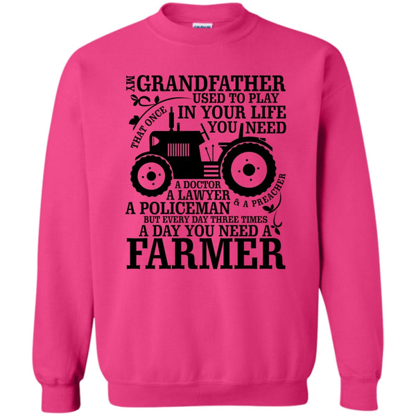 Farming Grandfather T Shirt, My Grandfather Sweatshirt